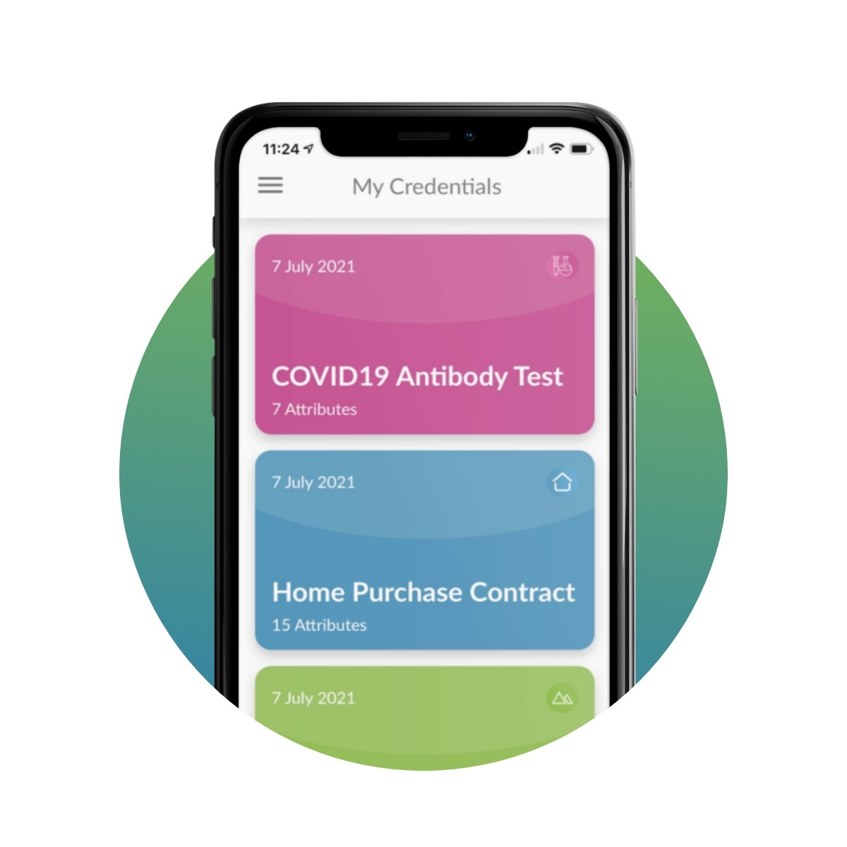 Health and mortgage credentials in Connect.Me